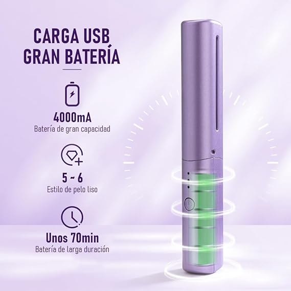 MINI CEPILLO ALISADOR PORTÁTIL USB